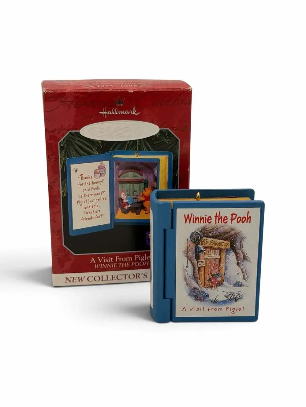 Hallmark Winnie The Pooh A Visit From Piglet Ornament 1998